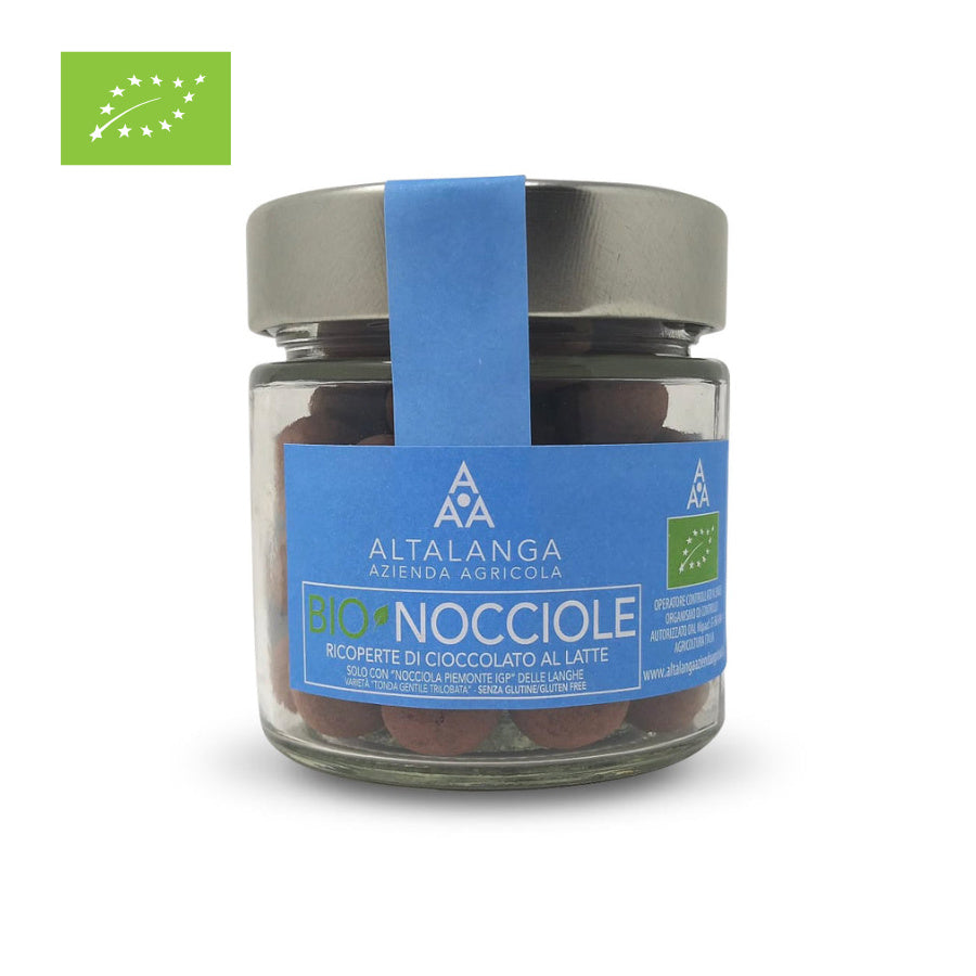 BIO Haselnüsse "Nocciola Piemonte I.G.P." mit Milchschokolade